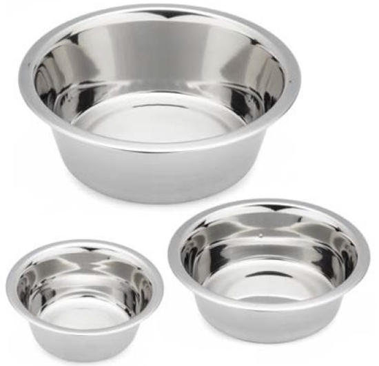 Picture of Inox feeding bowl with non-slip base